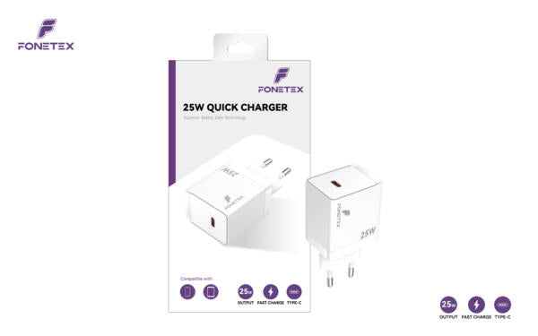 FoneTex 25W USB-C Adapter – FT-C221