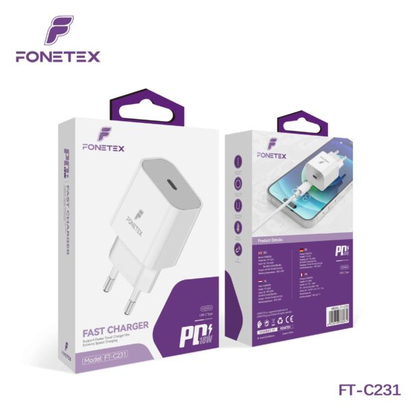Fast Charger 18W USB-C FT-C231