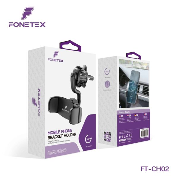 FoneTex Autohouder Rooster 360 Graden – FT-CH02