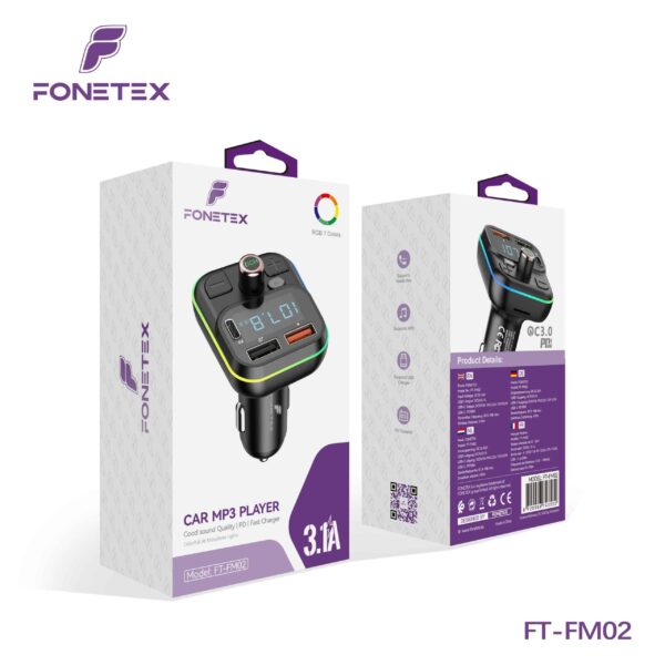 FoneTex FM Transmitter + Fast Charger – FT-FM02