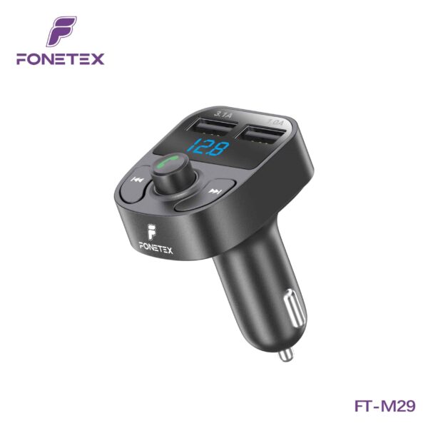 FM Transmitter + Dubbel USB FT-M29