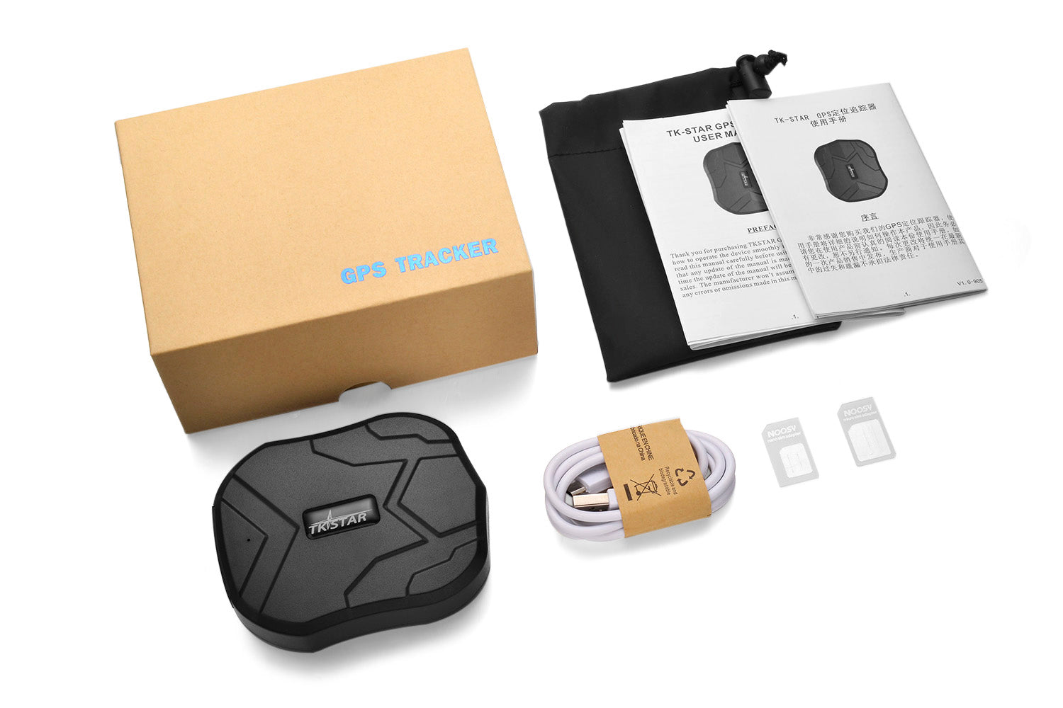 GPS Tracker TK905-B 10000mAh Sterke magneet 4G simkaart ondersteuning