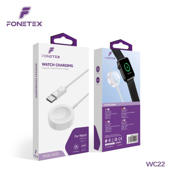 FONETEX USB-C Smartwatchlader for Apple Watch